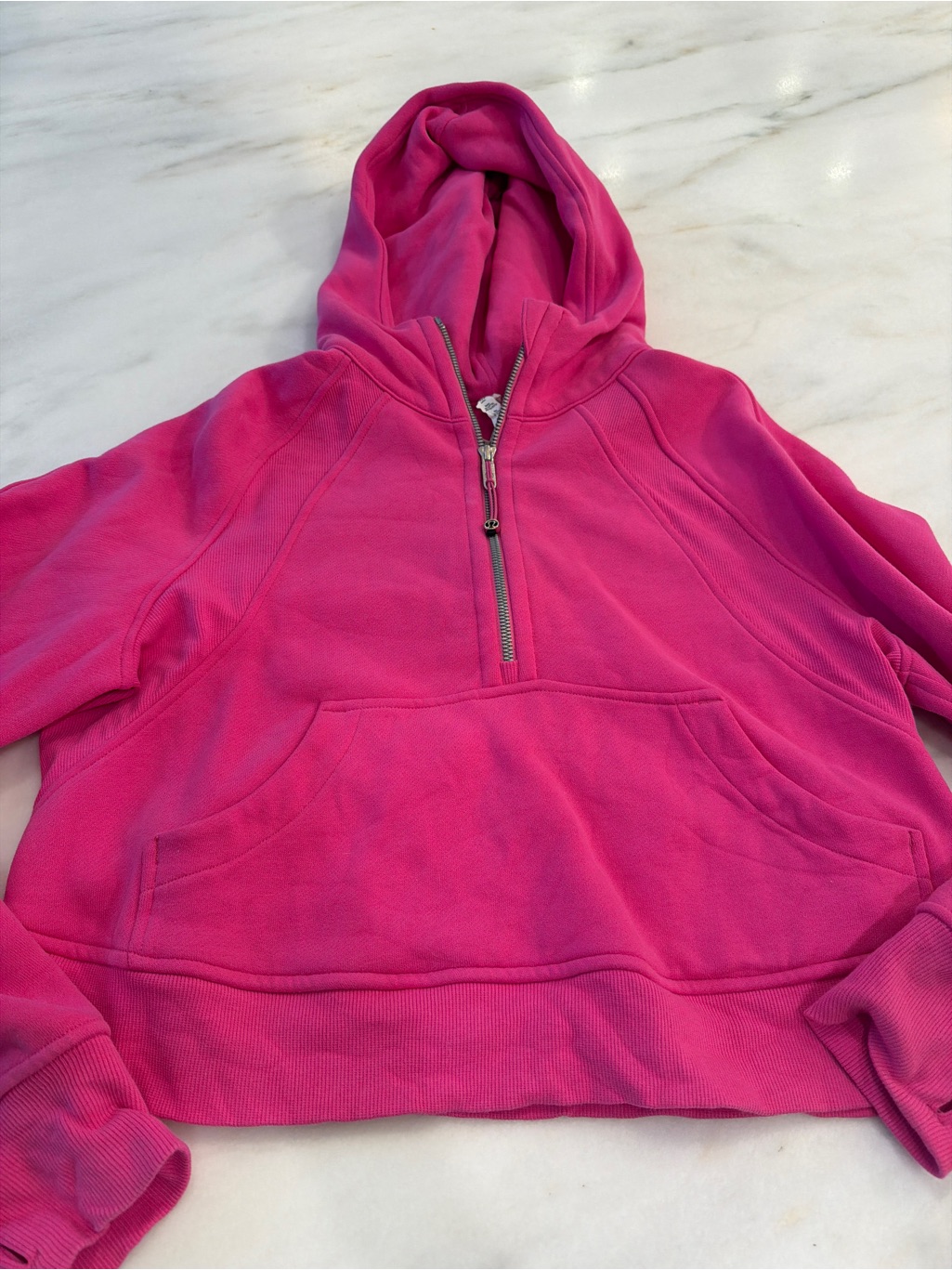 Lululemon Scuba Half Zip Hoodie Sonic Pink Xs S